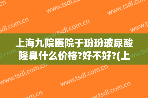 上海九院医院于玢玢玻尿酸隆鼻什么价格?好不好?(上海第九人民医院玻尿酸隆鼻)