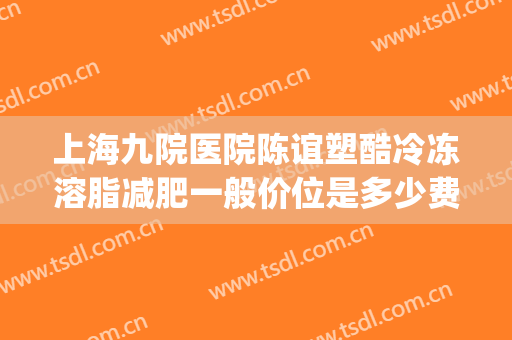 上海九院医院陈谊塑酷冷冻溶脂减肥一般价位是多少费用?靠谱吗?(上海九院冷冻减脂要多少钱)