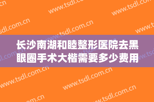 长沙南湖和睦整形医院去黑眼圈手术大楷需要多少费用?靠谱吗?(长沙和美整形医院医生)