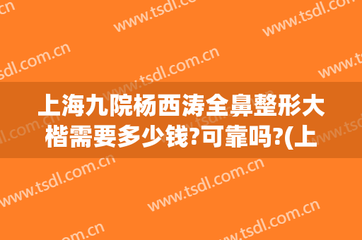 上海九院杨西涛全鼻整形大楷需要多少钱?可靠吗?(上海九院整形鼻子)