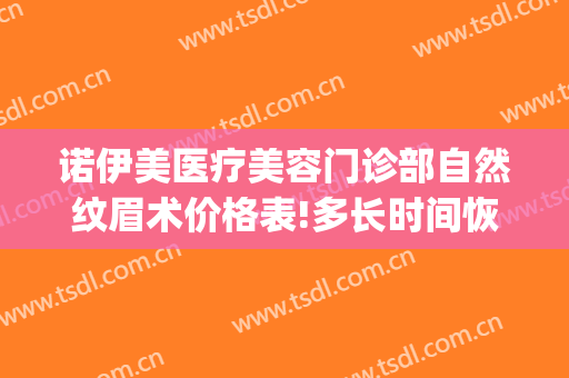诺伊美医疗美容门诊部自然纹眉术价格表!多长时间恢复?(伊诺美整形医院)