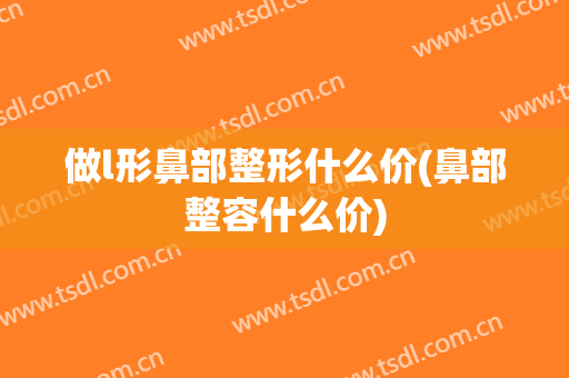 做l形鼻部整形什么价(鼻部整容什么价)