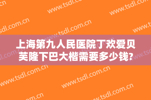 上海第九人民医院丁欢爱贝芙隆下巴大楷需要多少钱?好不好?