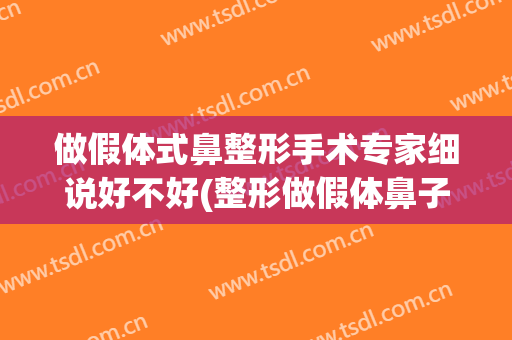 做假体式鼻整形手术专家细说好不好(整形做假体鼻子哪个好)