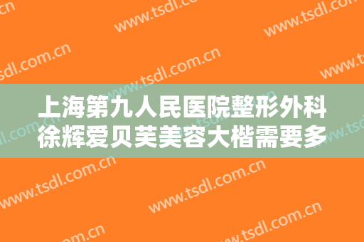 上海第九人民医院整形外科徐辉爱贝芙美容大楷需要多少钱?靠谱吗?