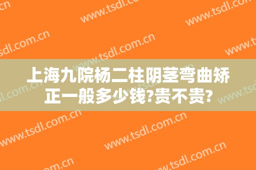 上海九院杨二柱阴茎弯曲矫正一般多少钱?贵不贵?