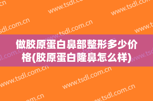 做胶原蛋白鼻部整形多少价格(胶原蛋白隆鼻怎么样)