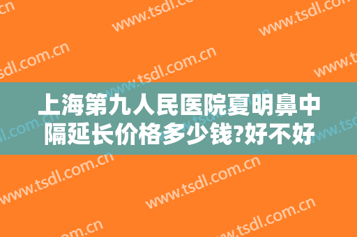上海第九人民医院夏明鼻中隔延长价格多少钱?好不好?