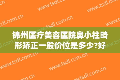 锦州医疗美容医院鼻小柱畸形矫正一般价位是多少?好不好?(锦州正规整形医院)
