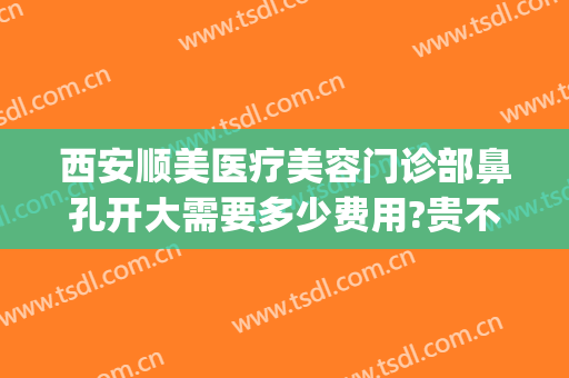西安顺美医疗美容门诊部鼻孔开大需要多少费用?贵不贵?(西安顺美整形医院怎么样)
