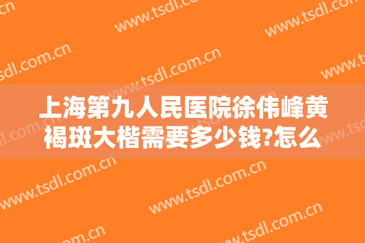 上海第九人民医院徐伟峰黄褐斑大楷需要多少钱?怎么样?