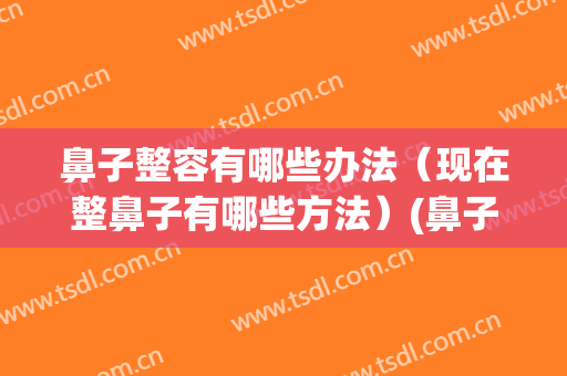 鼻子整容有哪些办法（现在整鼻子有哪些方法）(鼻子如何整容)