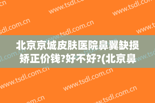 北京京城皮肤医院鼻翼缺损矫正价钱?好不好?(北京鼻子矫正哪家医院好)