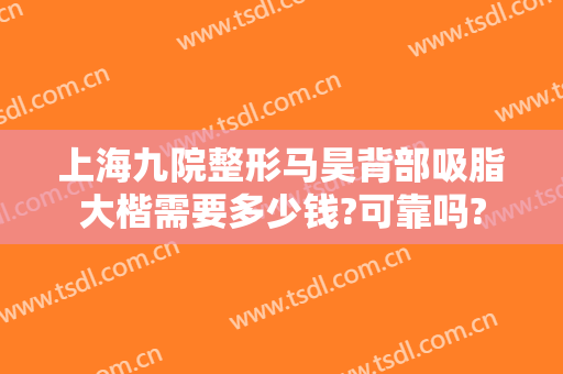 上海九院整形马昊背部吸脂大楷需要多少钱?可靠吗?