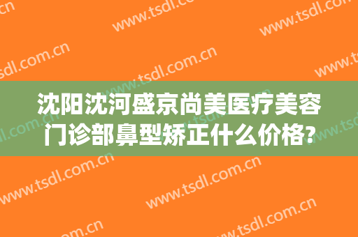 沈阳沈河盛京尚美医疗美容门诊部鼻型矫正什么价格?有哪些优势?(沈阳盛京医美是正规医院吗)