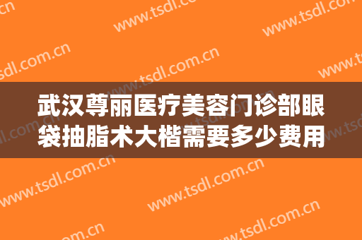 武汉尊丽医疗美容门诊部眼袋抽脂术大楷需要多少费用?贵不贵?(武汉尊丽医疗美容怎么样)