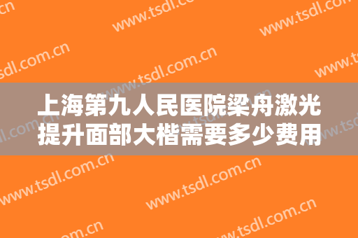 上海第九人民医院梁舟激光提升面部大楷需要多少费用?有哪些优势?