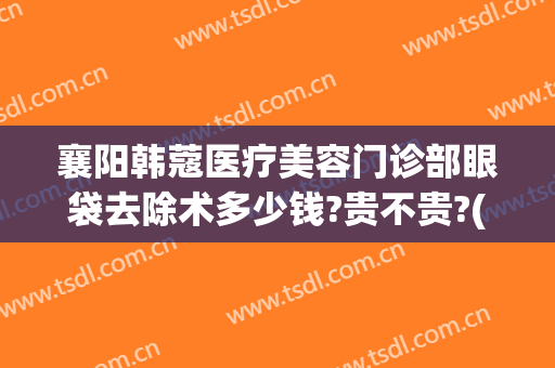 襄阳韩蔻医疗美容门诊部眼袋去除术多少钱?贵不贵?(襄阳韩蔻的院长做双眼皮咋样)