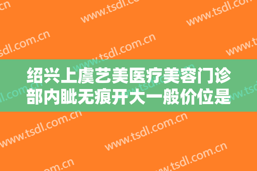 绍兴上虞艺美医疗美容门诊部内眦无痕开大一般价位是多少钱?靠谱吗?