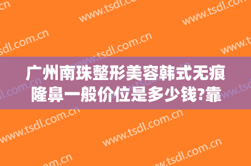 广州南珠整形美容韩式无痕隆鼻一般价位是多少钱?靠谱吗?(广州隆鼻整形医院)