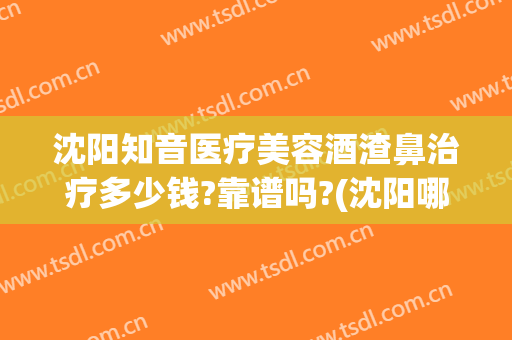 沈阳知音医疗美容酒渣鼻治疗多少钱?靠谱吗?(沈阳哪家医院治疗酒糟鼻效果好)