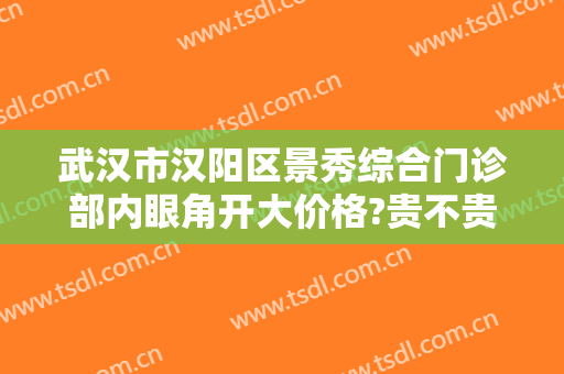 武汉市汉阳区景秀综合门诊部内眼角开大价格?贵不贵?