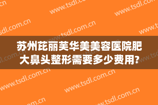 苏州芘丽芙华美美容医院肥大鼻头整形需要多少费用?贵不贵?(苏州美莱美容整形医院怎么样)