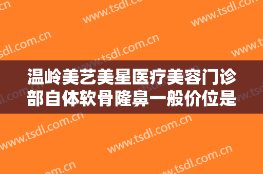 温岭美艺美星医疗美容门诊部自体软骨隆鼻一般价位是多少钱?好不好?