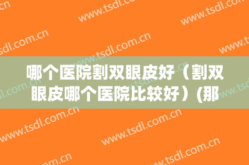 哪个医院割双眼皮好（割双眼皮哪个医院比较好）(那个医院割双眼皮好)