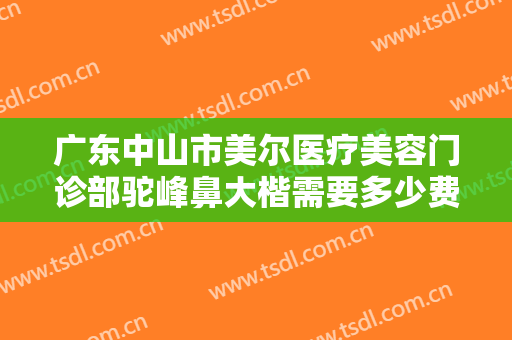 广东中山市美尔医疗美容门诊部驼峰鼻大楷需要多少费用?有哪些优势?