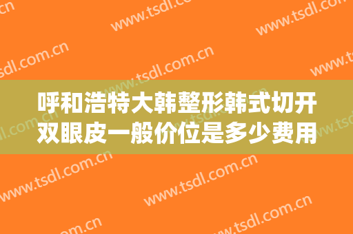 呼和浩特大韩整形韩式切开双眼皮一般价位是多少费用?贵不贵?(呼和浩特割双眼皮多少钱)