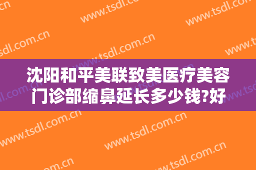 沈阳和平美联致美医疗美容门诊部缩鼻延长多少钱?好不好?