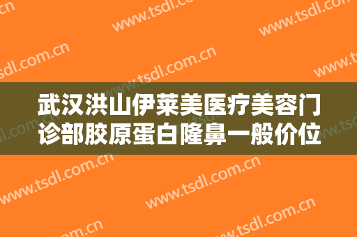 武汉洪山伊莱美医疗美容门诊部胶原蛋白隆鼻一般价位是多少?效果怎么样?