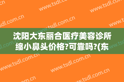 沈阳大东丽合医疗美容诊所缩小鼻头价格?可靠吗?(东大整形医院美容)