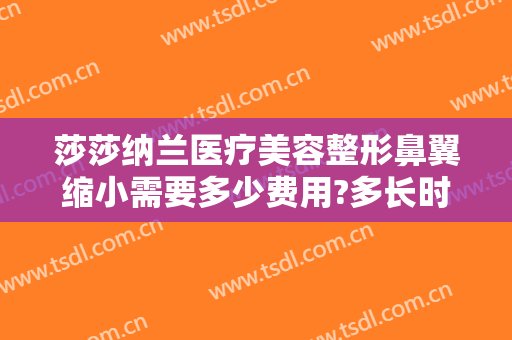 莎莎纳兰医疗美容整形鼻翼缩小需要多少费用?多长时间恢复?