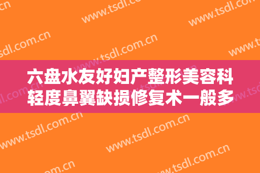 六盘水友好妇产整形美容科轻度鼻翼缺损修复术一般多少费用?靠谱吗?