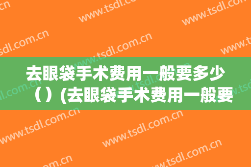去眼袋手术费用一般要多少（）(去眼袋手术费用一般要多少天)