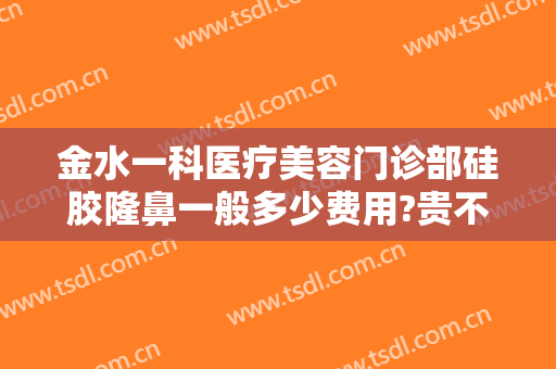 金水一科医疗美容门诊部硅胶隆鼻一般多少费用?贵不贵?