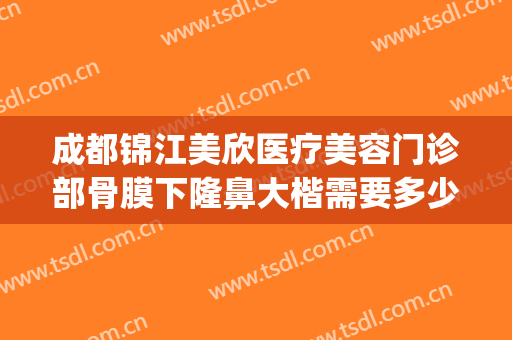 成都锦江美欣医疗美容门诊部骨膜下隆鼻大楷需要多少费用?好不好?(成都锦江美欣医疗美容门诊部有限公司)