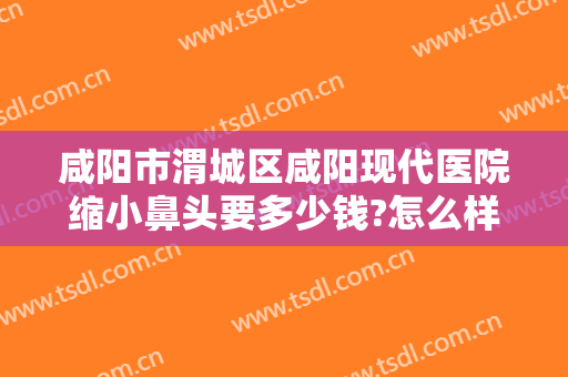 咸阳市渭城区咸阳现代医院缩小鼻头要多少钱?怎么样?