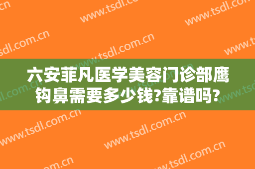 六安菲凡医学美容门诊部鹰钩鼻需要多少钱?靠谱吗?