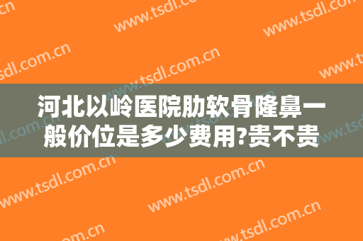 河北以岭医院肋软骨隆鼻一般价位是多少费用?贵不贵?