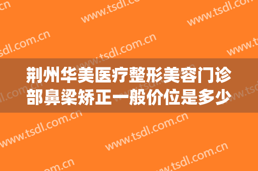 荆州华美医疗整形美容门诊部鼻梁矫正一般价位是多少?靠谱吗?(荆州整形美容三甲医院)