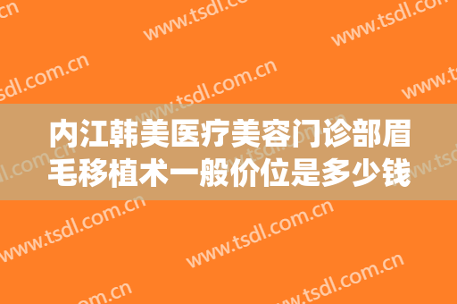 内江韩美医疗美容门诊部眉毛移植术一般价位是多少钱?靠谱吗?(美容医院做眉毛多少钱)