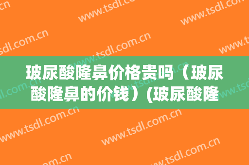 玻尿酸隆鼻价格贵吗（玻尿酸隆鼻的价钱）(玻尿酸隆鼻子要多少钱)