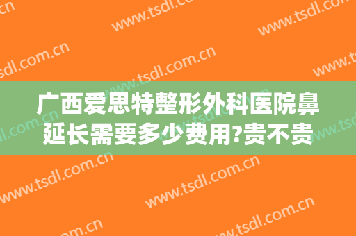 广西爱思特整形外科医院鼻延长需要多少费用?贵不贵?(广西南宁爱思特整形外科医院)