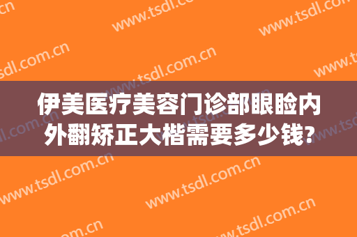 伊美医疗美容门诊部眼睑内外翻矫正大楷需要多少钱?靠谱吗?(上海伊美整形是正规医院吗)