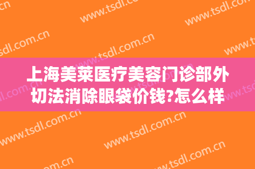 上海美莱医疗美容门诊部外切法消除眼袋价钱?怎么样?(内切割祛除眼袋)