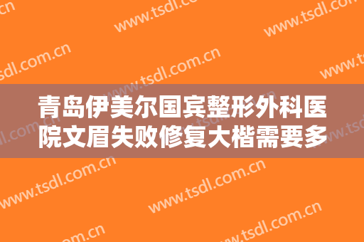 青岛伊美尔国宾整形外科医院文眉失败修复大楷需要多少费用?贵不贵?