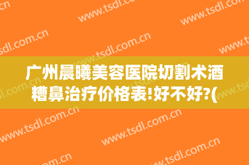 广州晨曦美容医院切割术酒糟鼻治疗价格表!好不好?(激光手术治疗酒糟鼻)